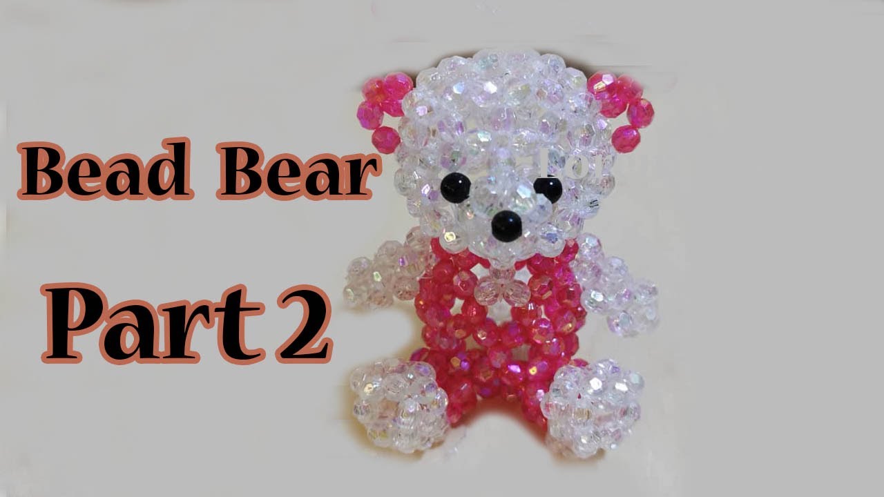 How to Make Bear Bead Craft gift Part 2 || Crystal Bead