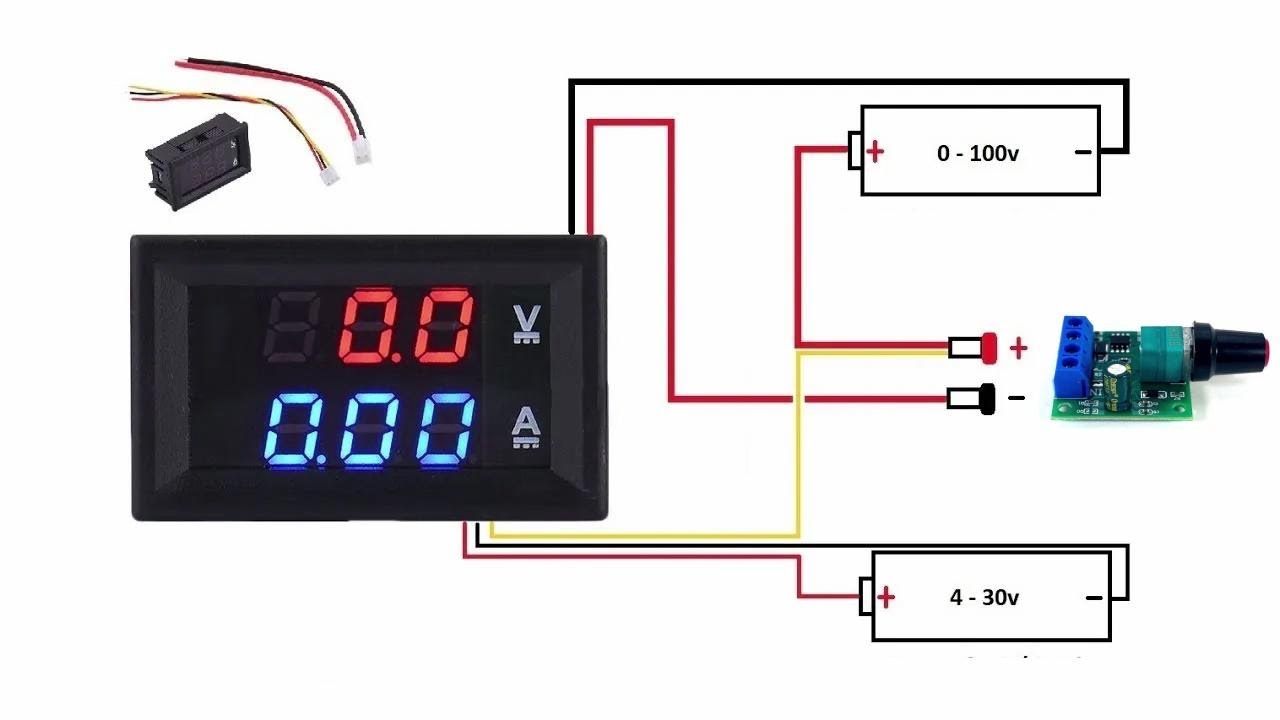 Come Collegare in Modo Corretto il Voltometro (Voltmetro) Amperometro con un Regolatore di Tensione