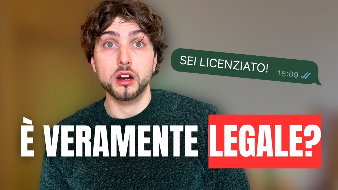 Il Tuo Capo Ti LICENZIA su WhatsApp  Ecco quando È legale (e quando no)