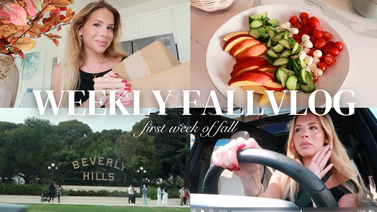 weekly fall vlog: grocery haul, the grove & chit chat