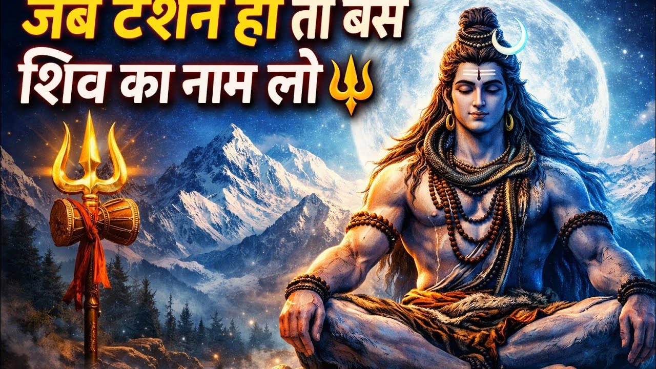 जब टेंशन हो तो बस शिव का नाम लो 🙏 | Shiv Shiv Bolo | Somvar Mahadev Bhajan 🔱