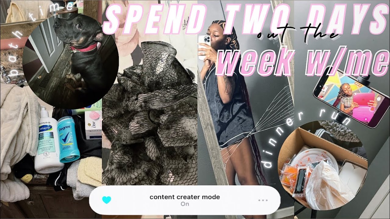 Spend TWO DAYS out of the WEEK w/me ᥫ᭡ [ cleaning , dog baths, ride w/me & etc.]  