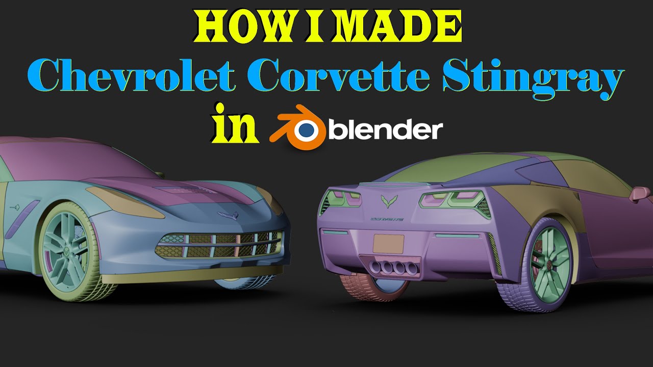 Blender 4.2  Chevrolet Corvette Car Creation Masterclass【Ep- 01】