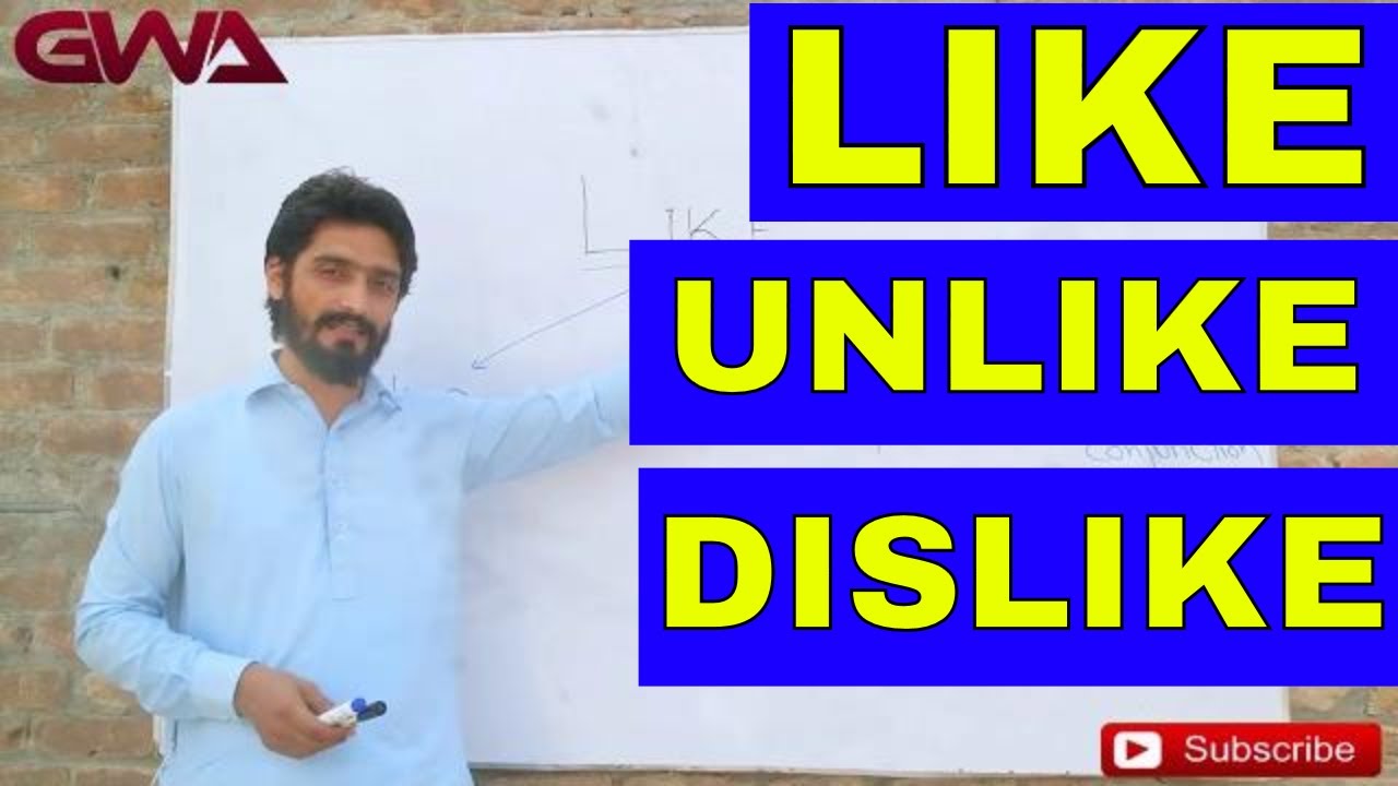 Like | Unlike | Dislike | Lecture 9 | GWA | Grammar with Arif | 2020