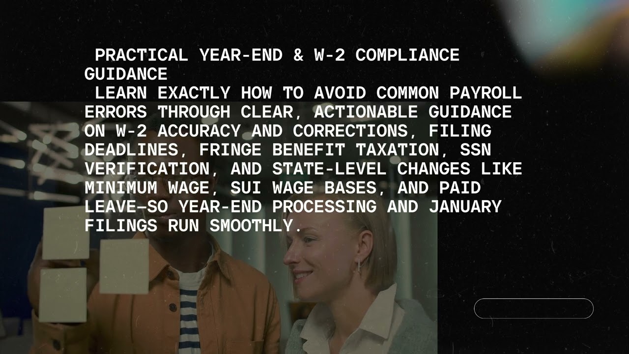 Ringing in the New Year Taxwise: Payroll Tax Changes for 2026.Date: January 21, 2026