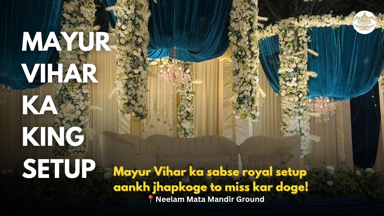 Best Wedding Decoration at Neelam Mata DDA Ground, Mayur Vihar Phase 2 ✨