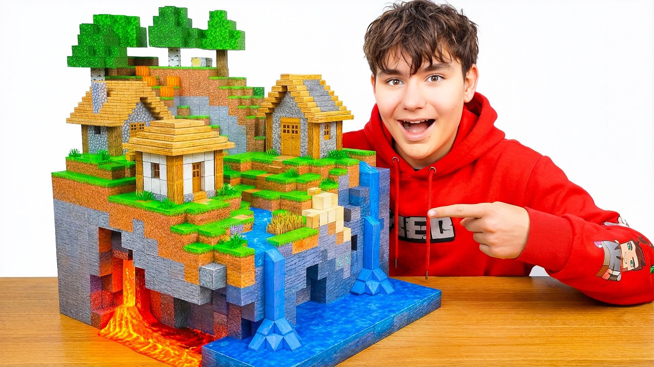 J’ai construit Minecraft dans la vraie vie !