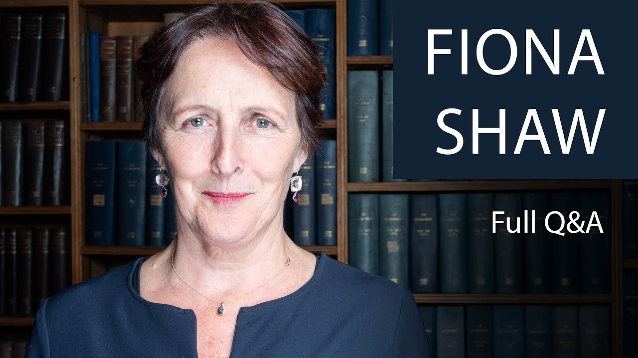 Фиона Шоу, CBE | Полная версия вопросов и ответов в Oxford Union