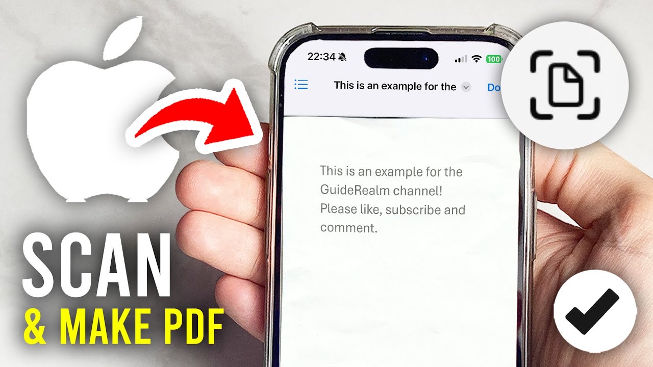 How To Scan Document and Make PDF On iPhone - Full Guide