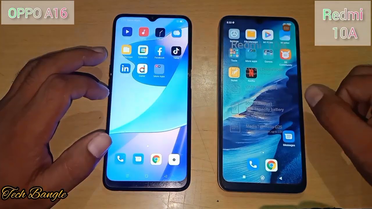 Redmi 10A Vs OPPO A16 Speed Test Review || Camera 📸 Test