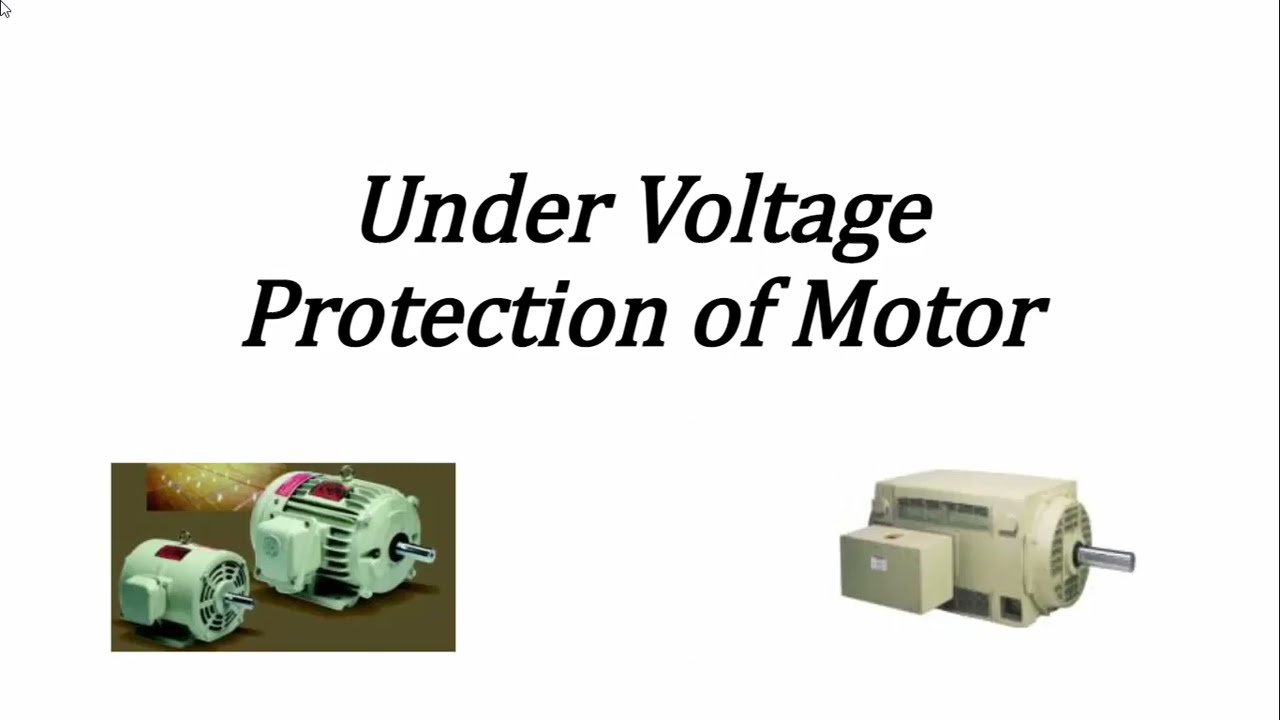 Under Voltage Protection of Motor || Instantaneous or Definite Time || Co-ordination of Undervoltage
