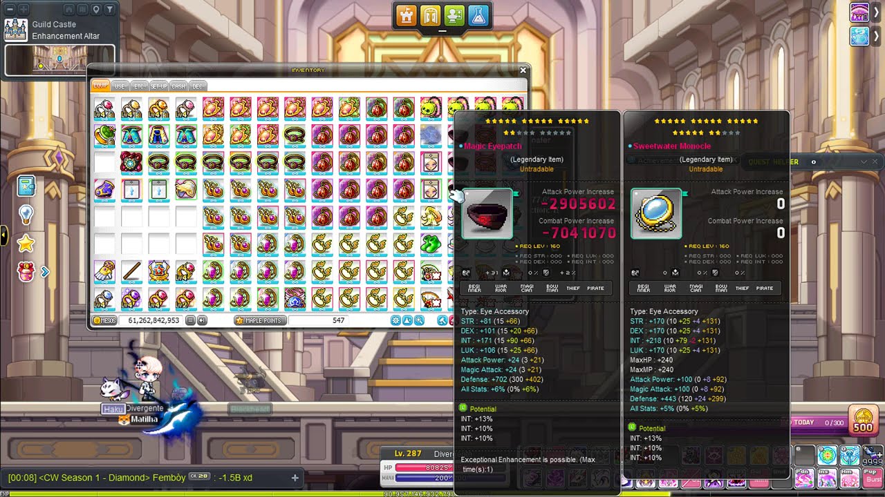 Star Forcing Session 03: Pitched Boss + Eternal Equips (GMS Kronos)