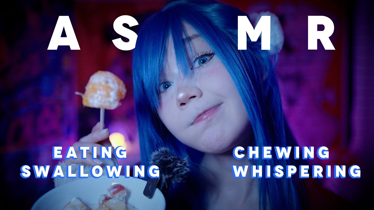 ASMR/ Chewing, Gulping, Whispering, eating