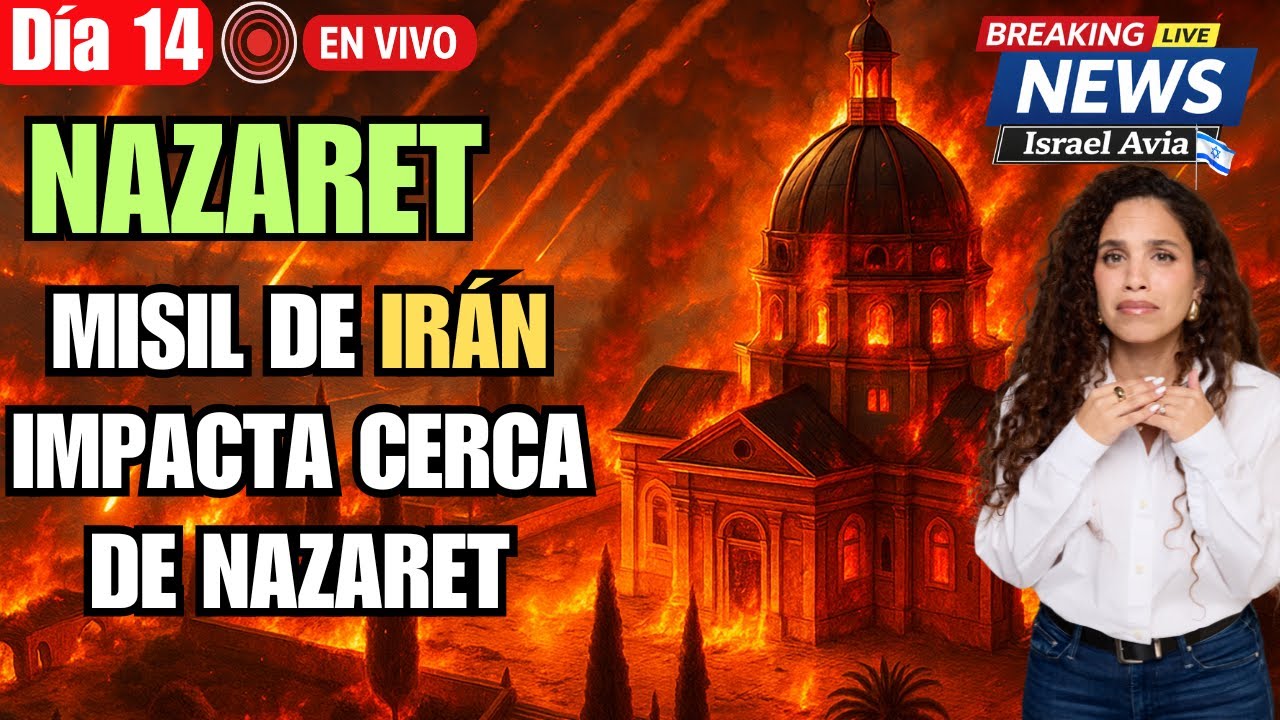 🚨 Misil de IRÁN impacta cerca de NAZARET 🚀✝️ | Israel Avia EN VIVO — Desde Israel