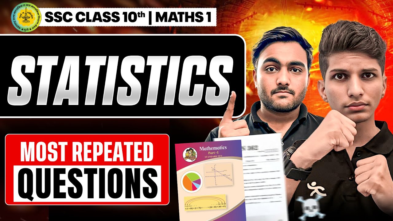 Statistics | Most Repeated Questions Maths 1 Chapter 6 | Class 10 MH Board | SSC 2026
