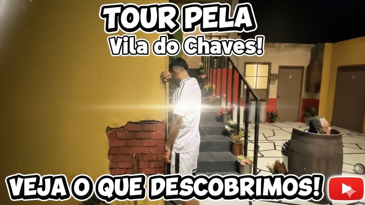 Fomos na vila do Chaves!   We went to Chaves' village.