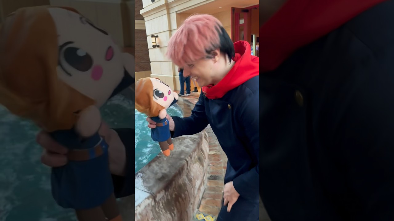 Never drowning a Nobara plushie again&hellip; (ft. @JuliaStunts ) #jjk #jujutsukaisen #itadori #anime