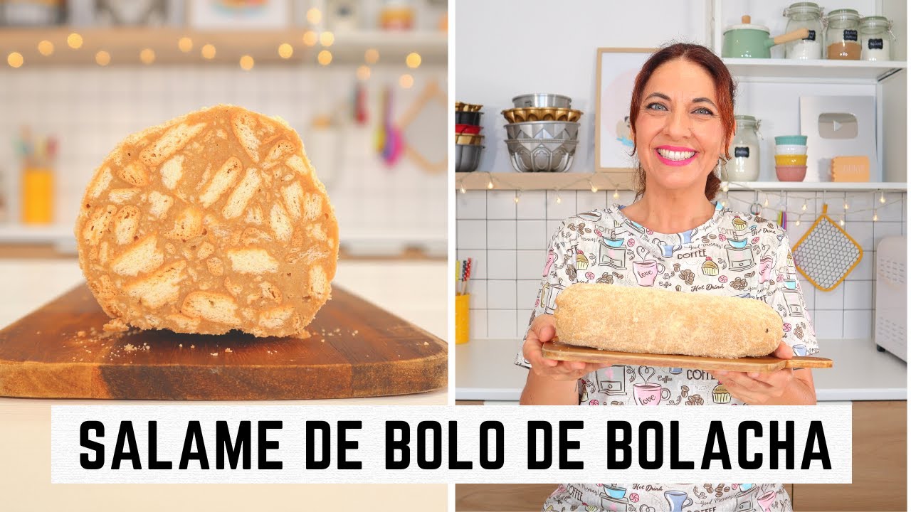 Salame de bolo de bolacha