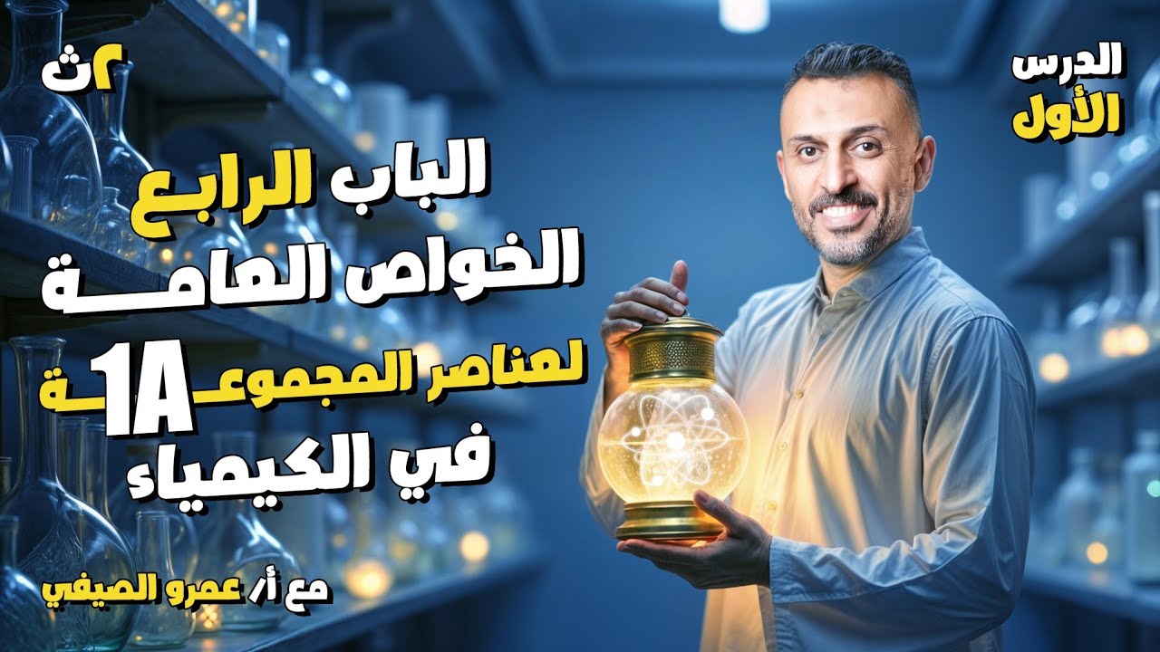 شرح تفصيلي لخواص المجموعة 1A كيمياء الصف الثاني الثانوي 2025 الترم الثاني مع أ/عمرو الصيفي