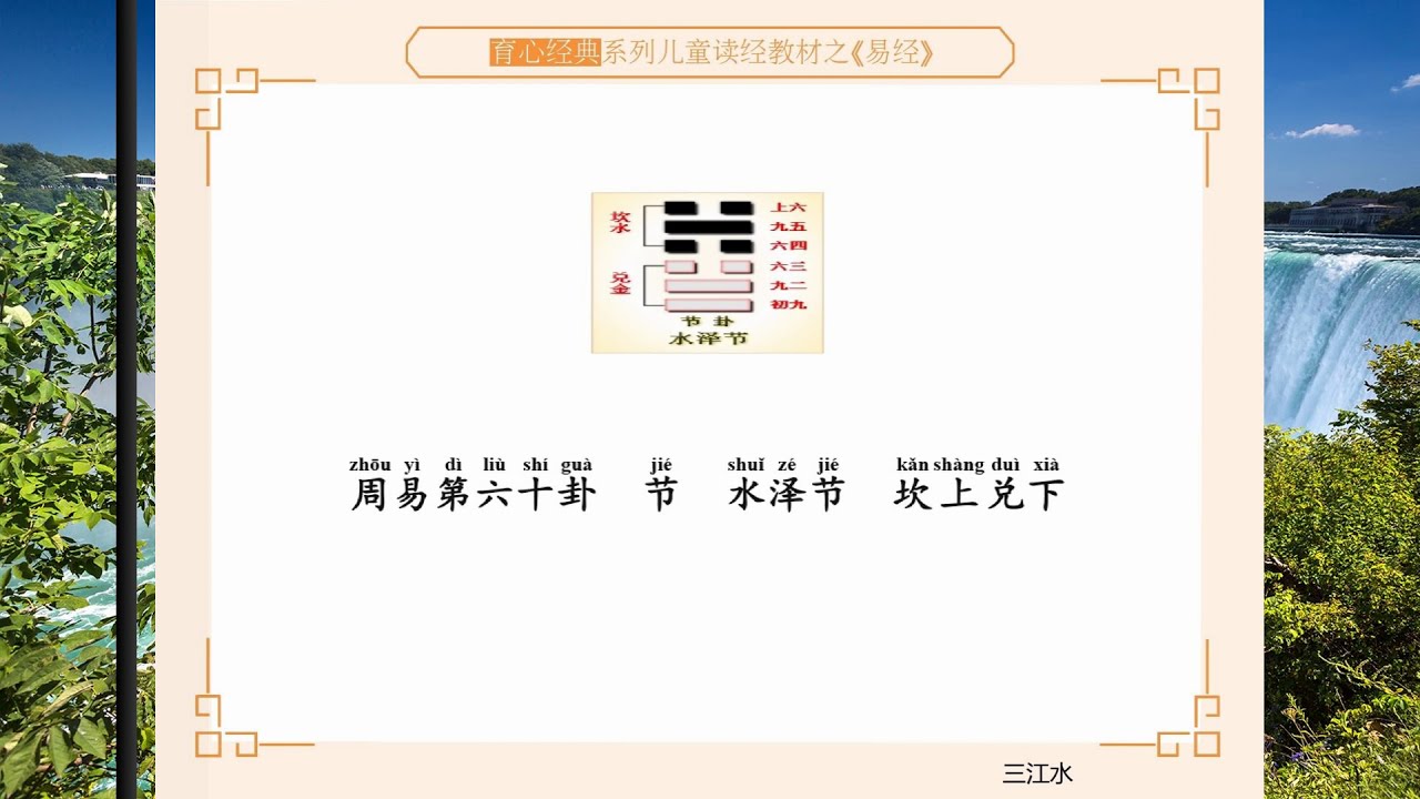 水泽节   节卦第六十 易经60 国学经典诵读