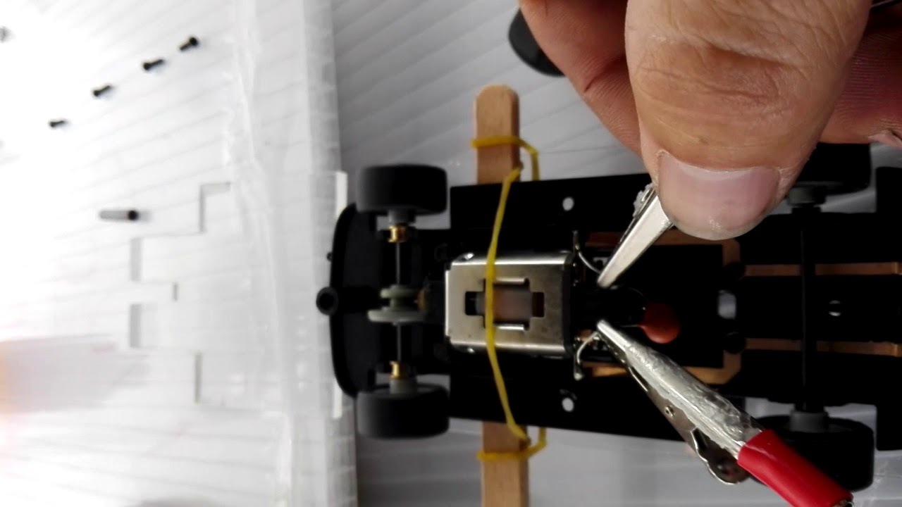 Rodaje de un motor de scalextric / slot