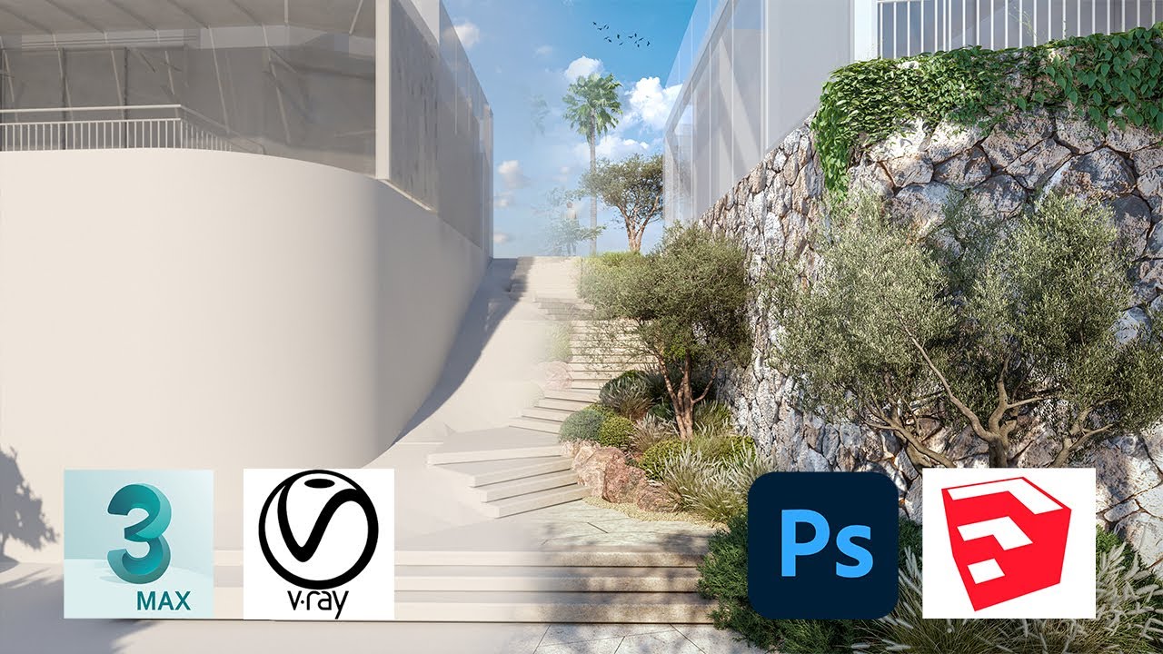 STEPS (3DSMAX2019, VRAY5 + PHOTOSHOP POST-PRODUCTION)