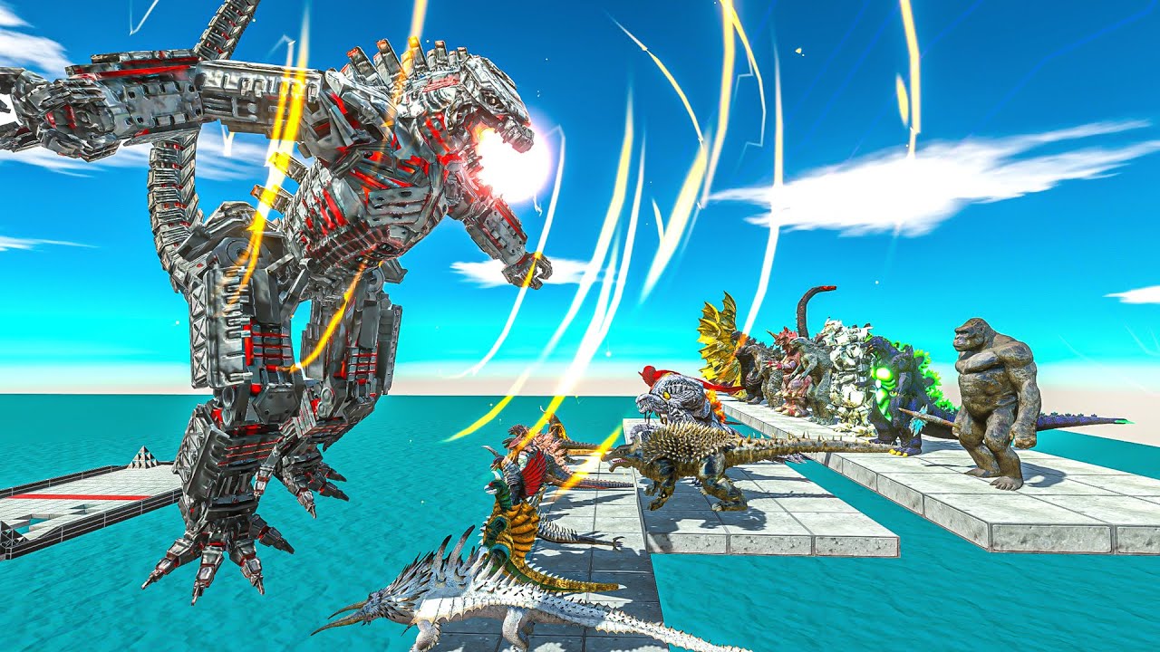 Secret War - 1vs1 MechaGodzilla vs All Kaiju Monster - Animal Revolt Battle Simulator