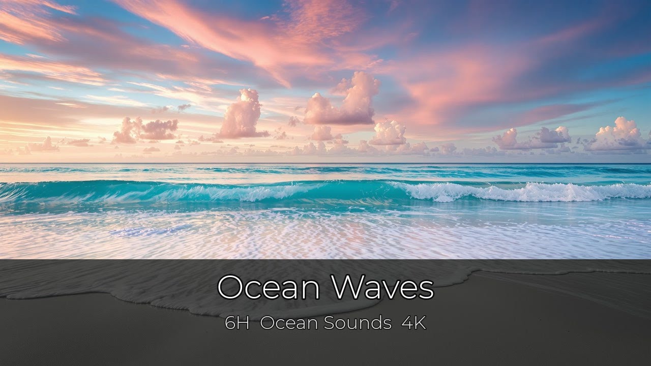 Ocean Waves Ambience | 6 Hours | Sea Sounds for Sleep, Study & Relaxation