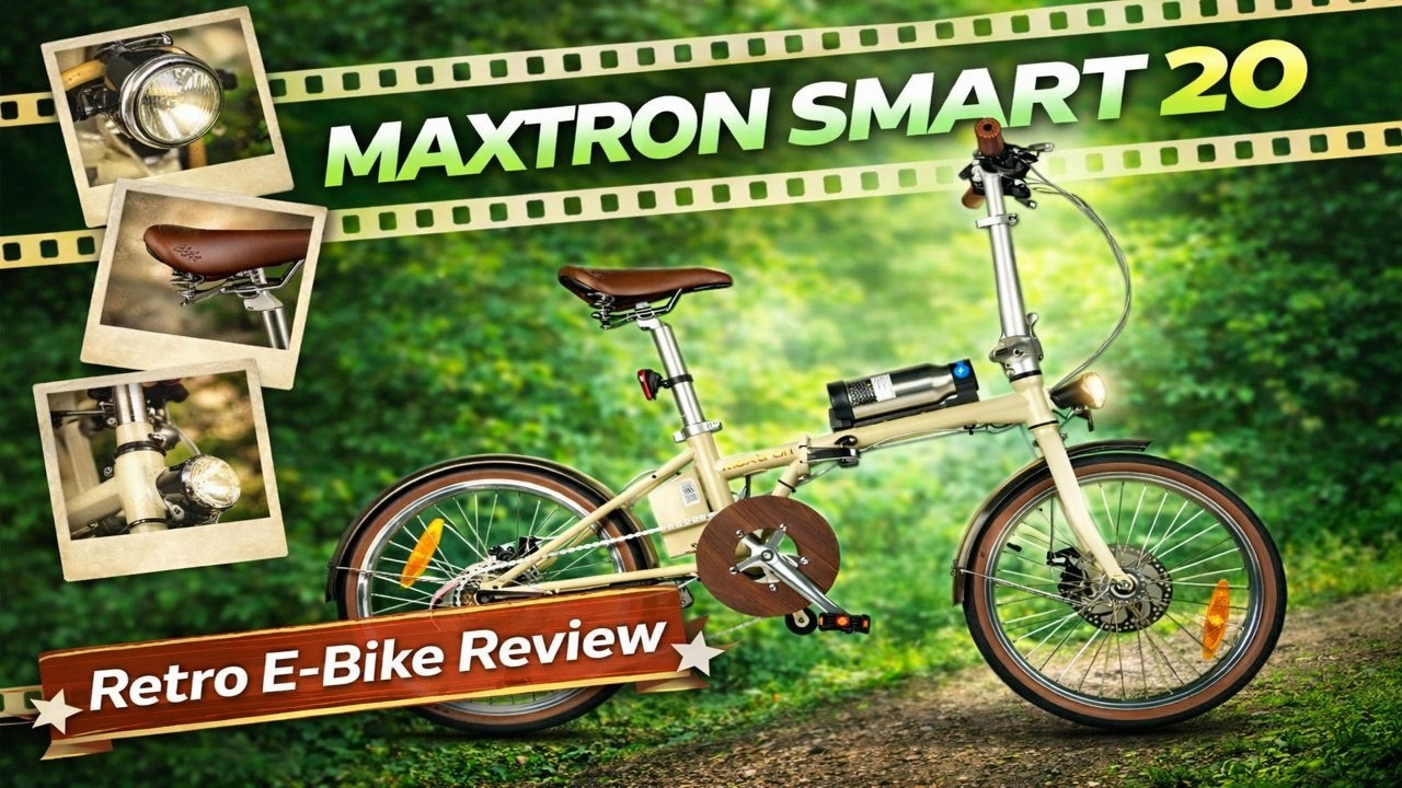 Das MAXTRON SMART20 Retro E-Bike Faltrad im Review - Früher war alles besser?!