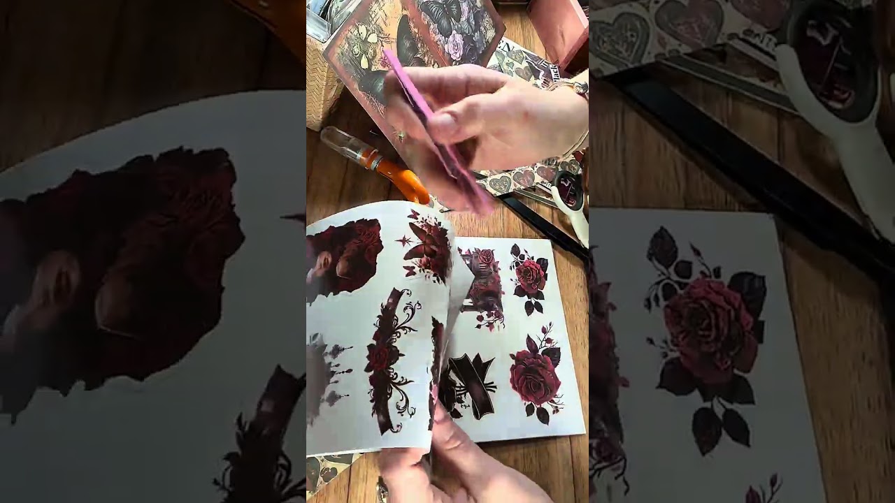 Gothic Style Valentines Card Made By Me!