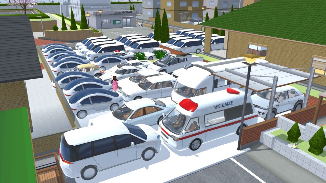 ALL WHITE COLOUR CAR COLLECTION 😱 AT SAKURA LITTLE BOY HOME EP 03 🚔🤩||SAKURA SCHOOL SIMULATOR||🤍🥶😨✅✅