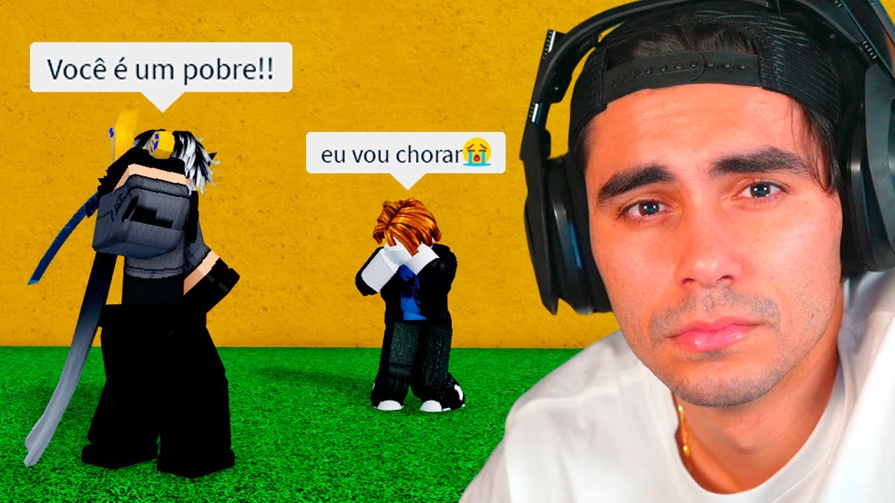 Fingi ser Pobre e Fui Humilhado pelo Jogador Rico😭...Blox Fruits