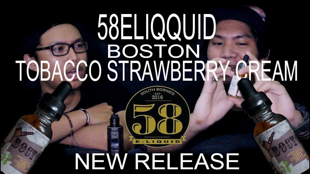 Boston - Tobacco Strawberry Cream by 58 Eliquid (Tobacco yang berbeda)