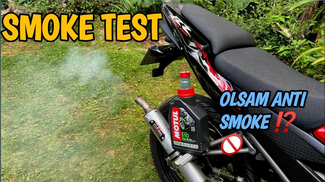 SMOKE TEST MOTUL 510| OLI SAMPING ANTI SMOKE ⁉️