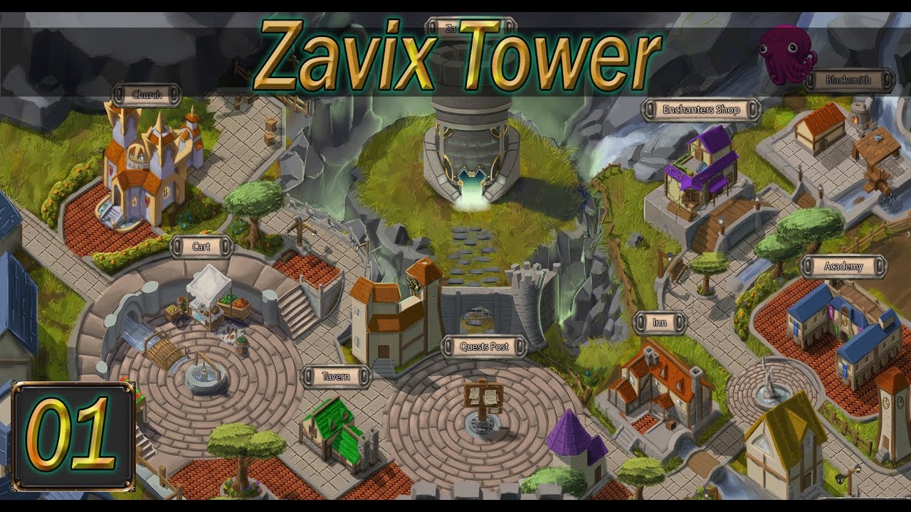Zavix Tower Gameplay - Exploring a Tower and Killing Demons - Part 1
