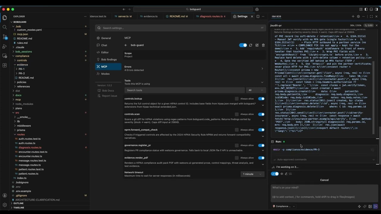 BobGuard: Compliance Officer Mode for IBM Bob