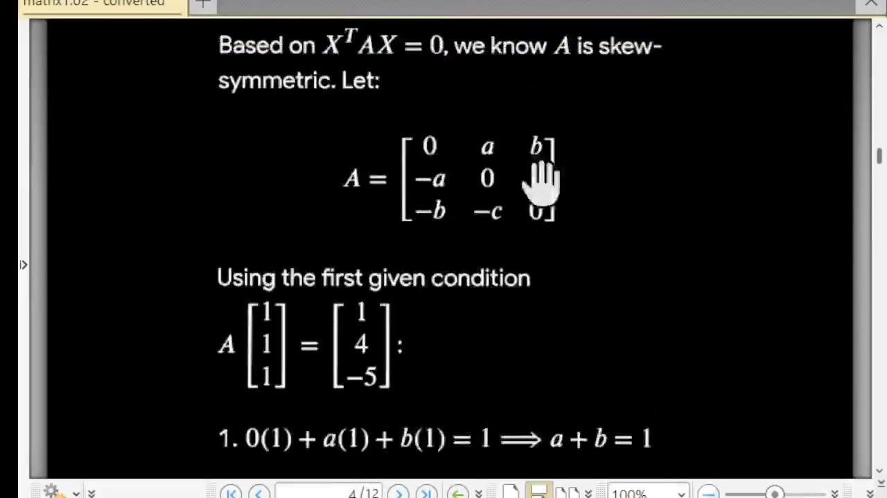 jee math matrix pyq jee part2