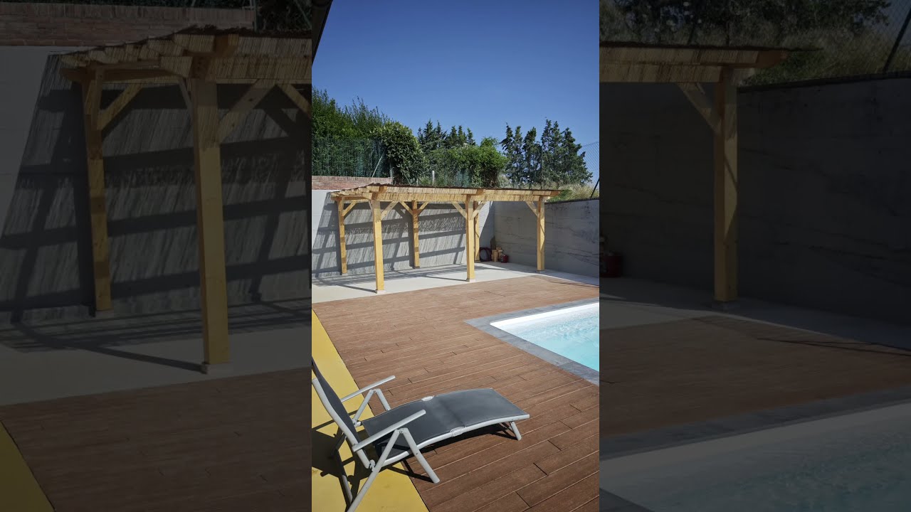P&eacute;rgola abeto alistonado 6x6x3