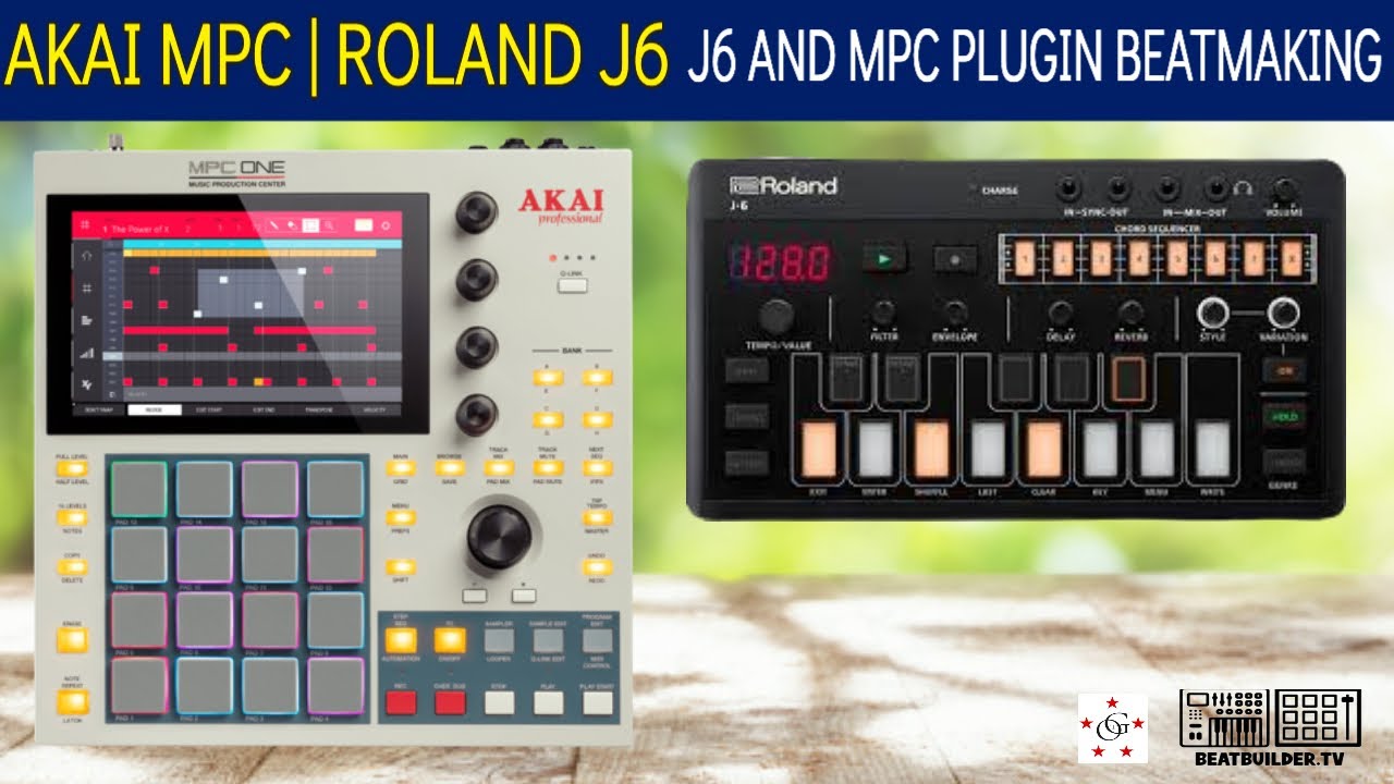 Making a beat with Roland J6 with Akai MPC plugins Standalone