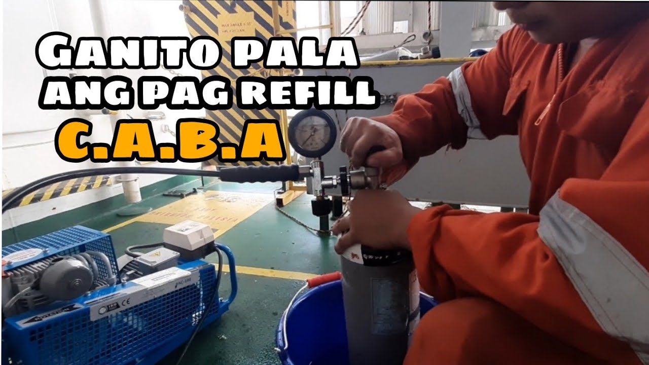 Refill C.A.B.A Compressed Air Breathing Apparatus onboard...