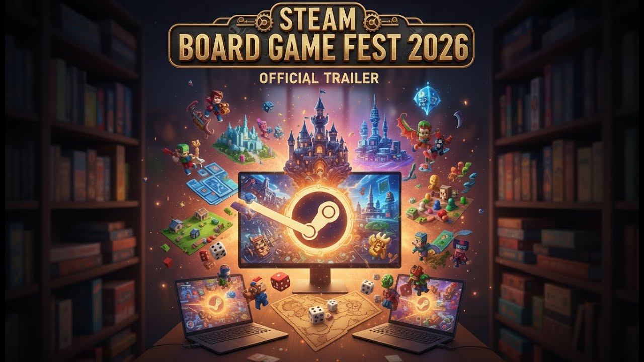 Steam - Steam Board Game Fest 2026: Официальный трейлер - 4K