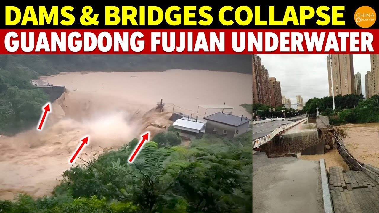 Guangdong & Fujian Are All Underwater!The Worst Flood in History After Typhoon Haikui, Dams Collapse