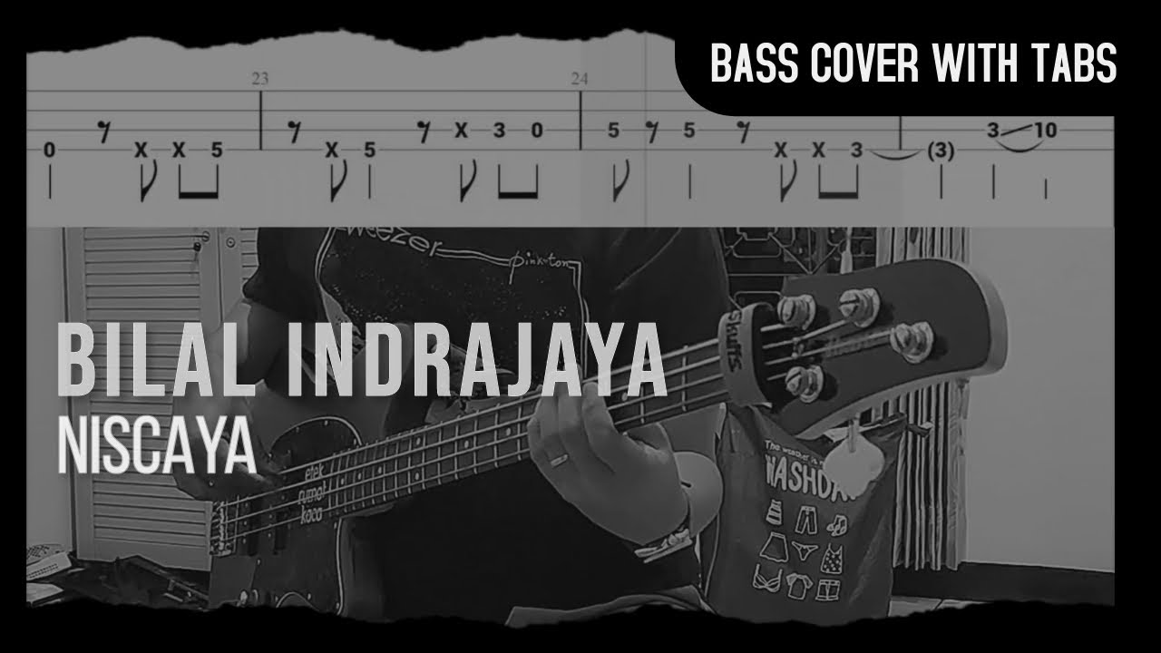 Bilal Indrajaya - Niscaya (Bass Cover with Tabs) // Play Along Tabs