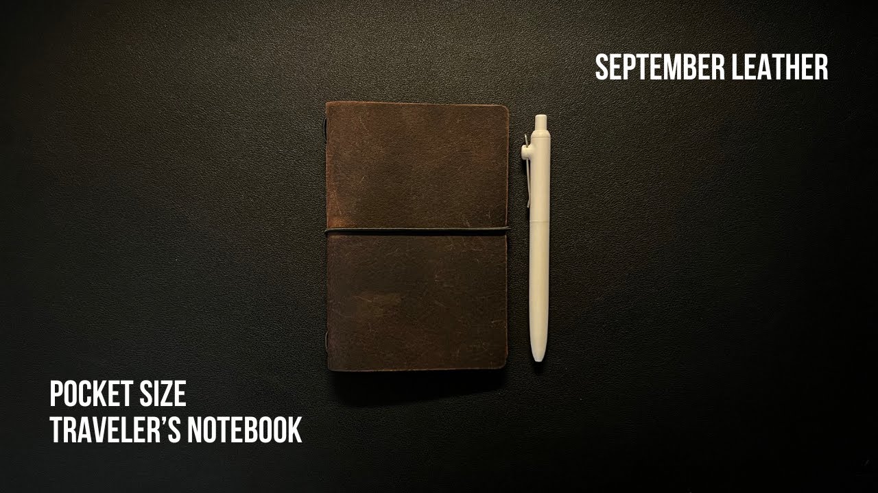 September Leather Pocket Size Traveler's Notebook