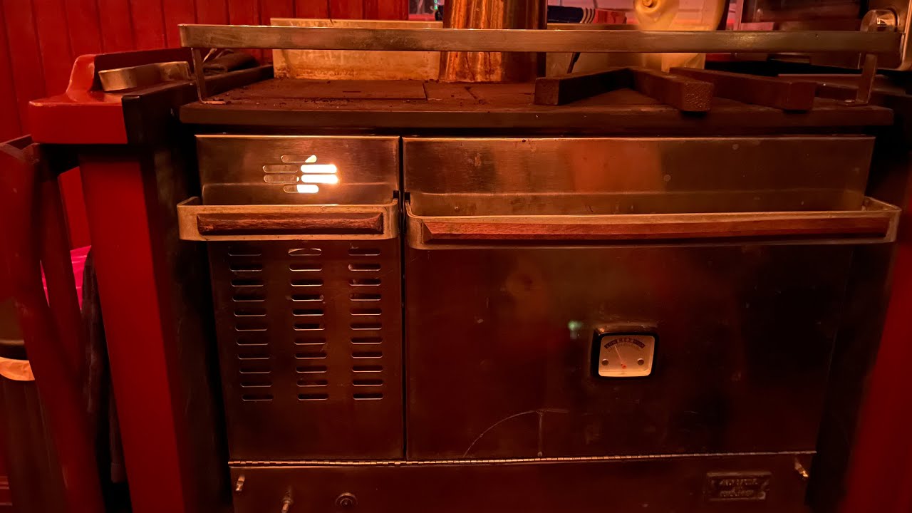 Cleaning the soot from a Dickinson diesel stove