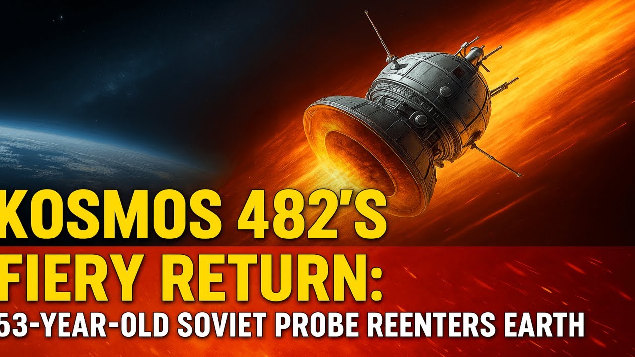Kosmos 482's Fiery Return: 53-Year-Old Soviet Probe Reenters Earth!