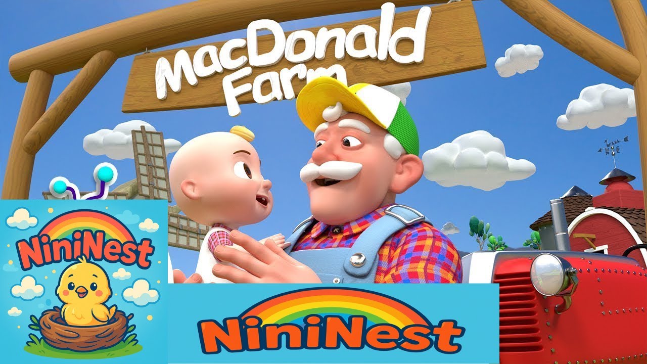 Old MacDonald Had A Farm | Soft Baby Song & Nursery Rhyme