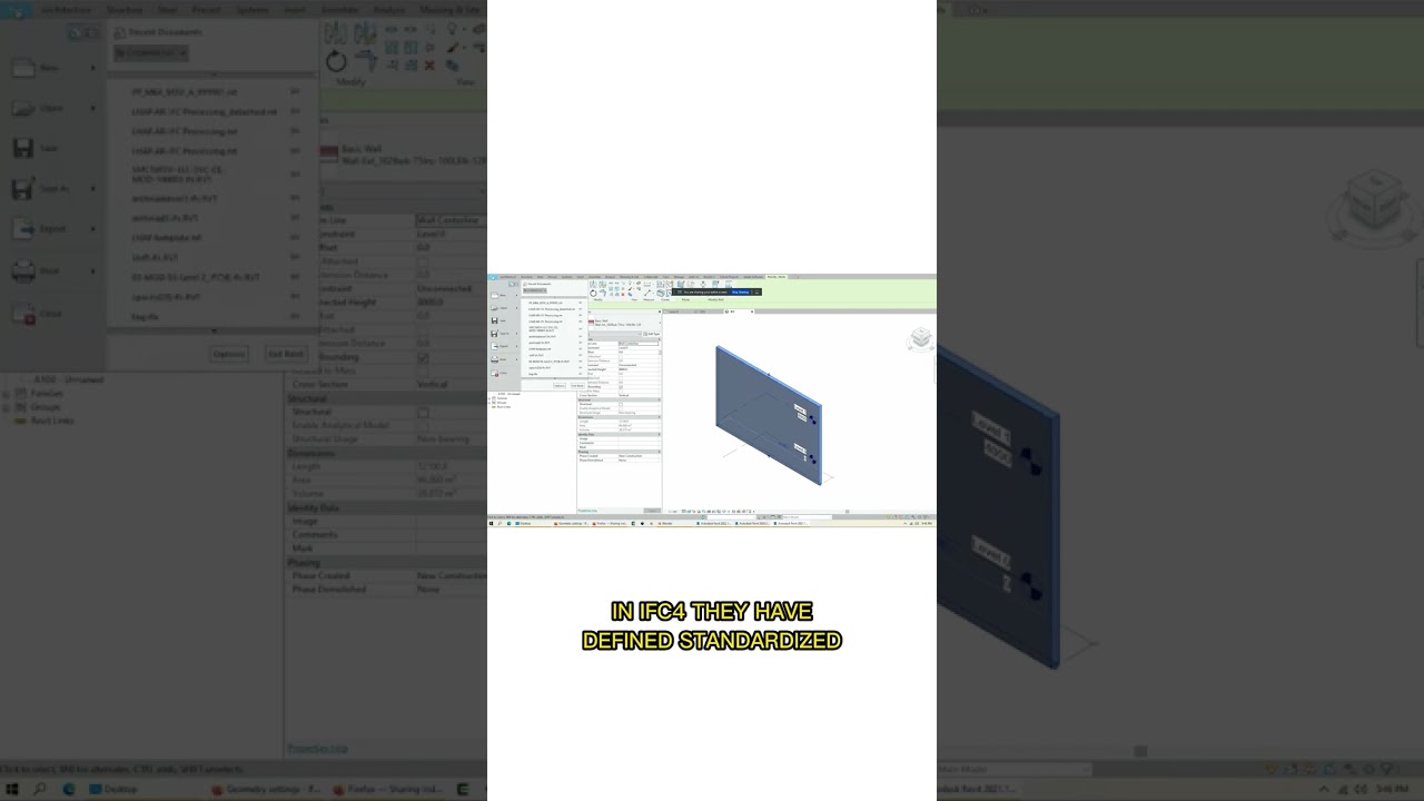 Revit to IFC4: Basic Export Settings, Property Sets and Basic Quantities | by Dion Moult #shorts