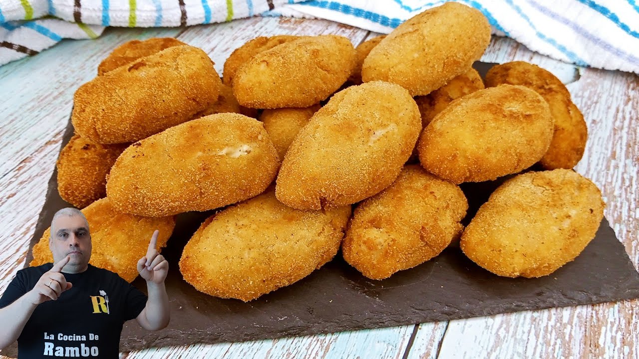 ¡Como Hacer Croquetas de Pollo y Pimientos de Piquillo! 😍 ¡TODOS me piden la Receta! 😋😋