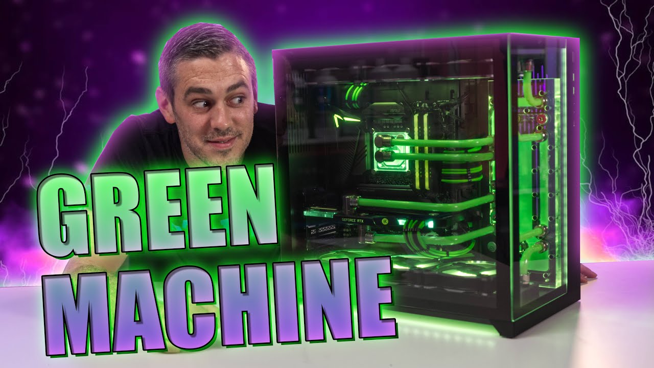 БОЛЬШАЯ зеленая сборка игрового ПК NVIDIA Machine!